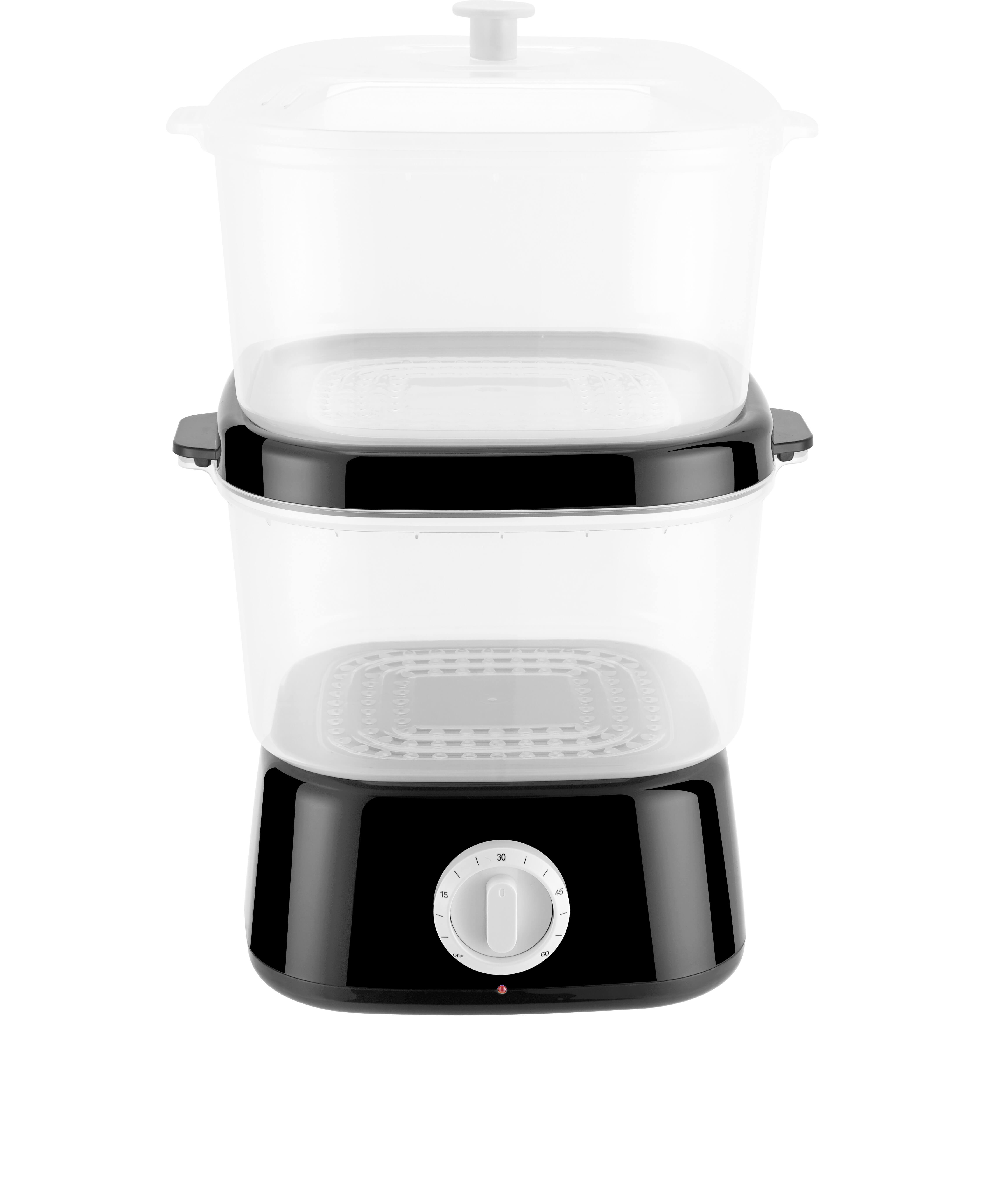 FC-52 Two Layer Black Square Hot Towel Steamer