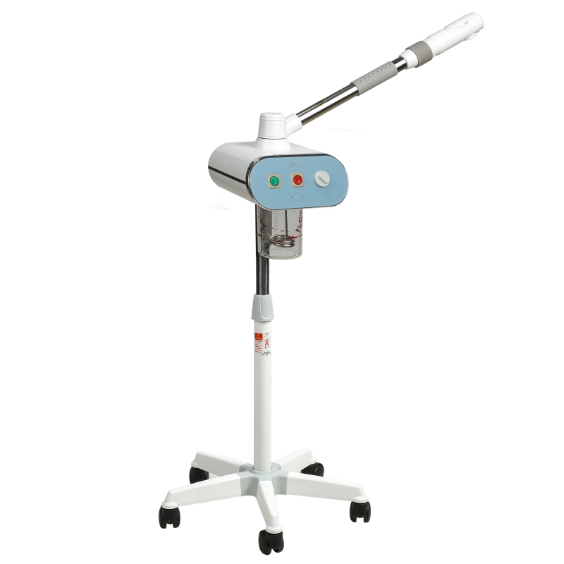 FC-62 Silvery white New Beauty Ozone Facial Vaporizer Cosmetic Digital Ozone Facial Steamer with Stand Skin Deep Cleaning Machine